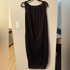 COS black midi dress